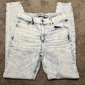 Express high rise size 8 jegging jeans light wash 29 inch waist